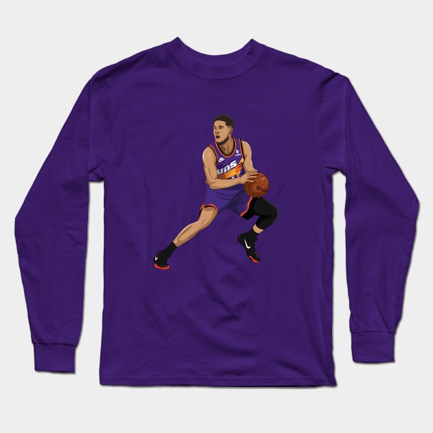 Devin Booker Long Sleeve T-Shirt by xavierjfong